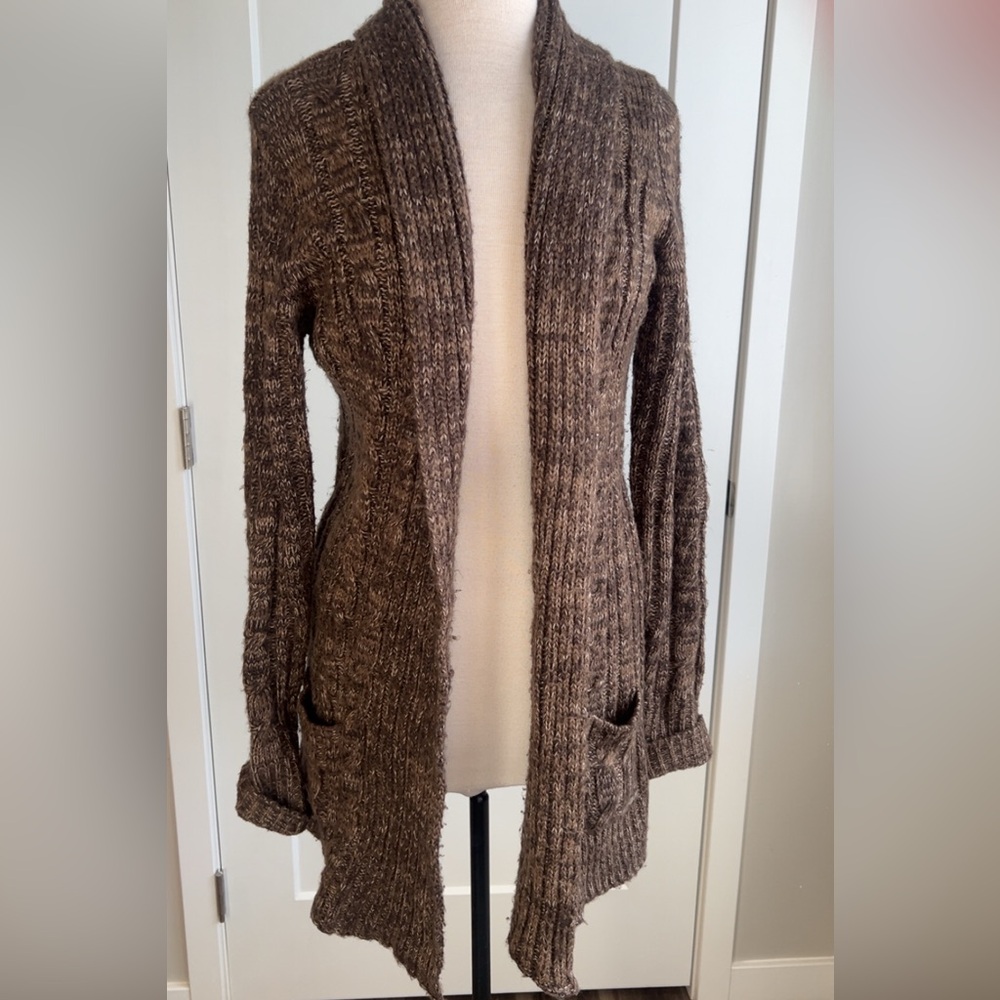 Maurices Brown Open-Front Cardigan